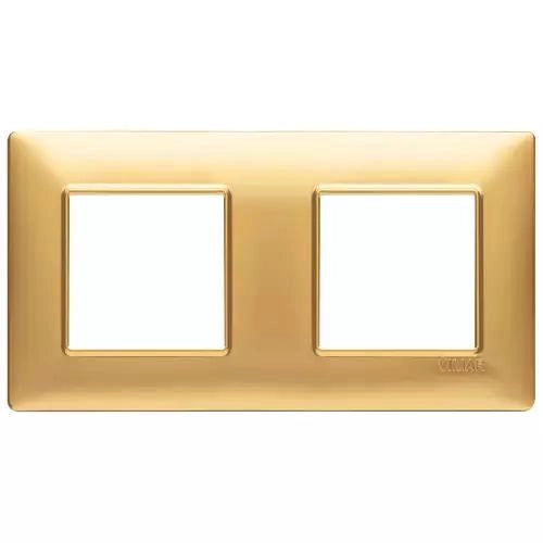 VIMAR PLANA - PLACCA 4M (2+2) INT71 ORO OPACO