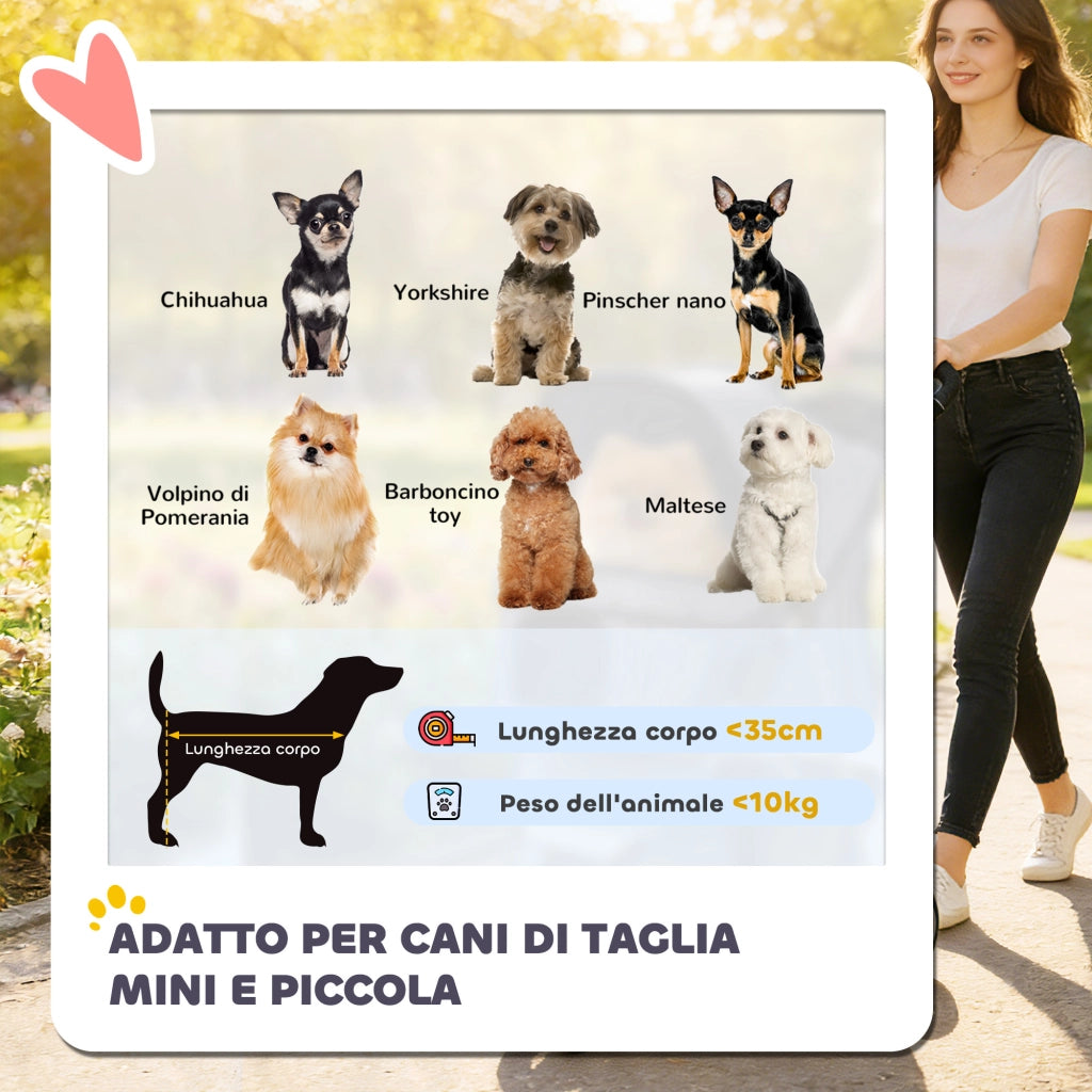 Carrozzina per Cani Pieghevole ¨C Minimal ¨C Blu