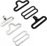 Dasspelden Flessibili in Metallo per Vlinderdas - Set da 20 - Nero/Argento
