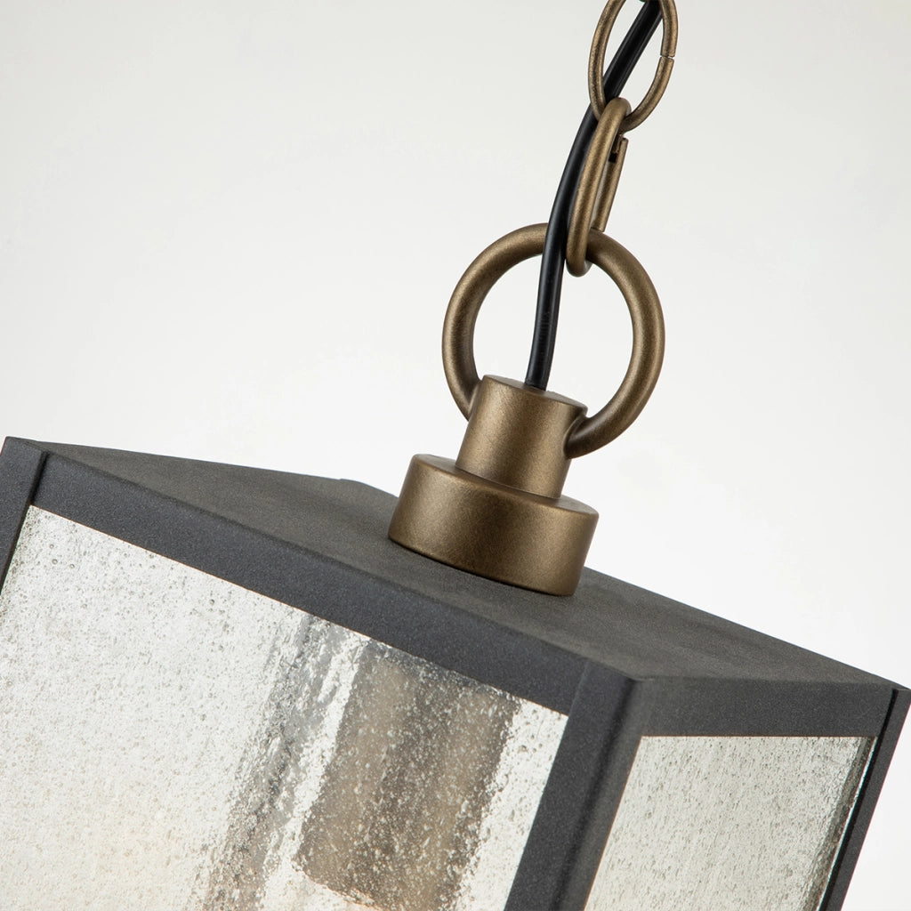 Lampada a sospensione esterna Lahden zinco E27 IP44
