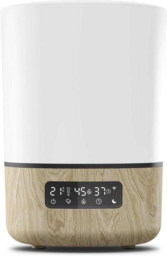 Umidificatore per Bambini - Luminoso e Connesso a Casa - Compatibile con Alexa e Google Assistant - Incluso Spray e Olio per la Pelle