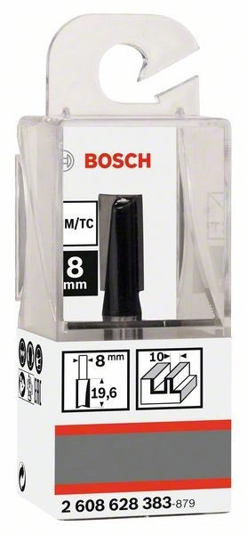 2608628383 - Fresa dritta, 8 mm, D1 10 mm, L 20 mm, G 51 mm 8 mm, D1 10 mm, L 20 mm, G 51 mm