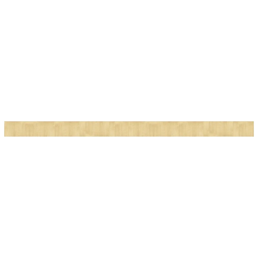 Tappeto del soggiorno | Tappeto Rettangolare Naturale Chiaro 60x1000 cm in Bamb¨´