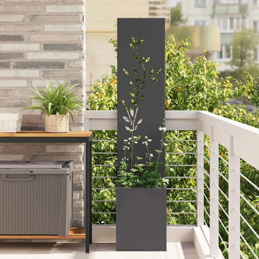 Schermo per privacy in giardino Floreale Nero 32 x 32 x 150 cm CFW9516874