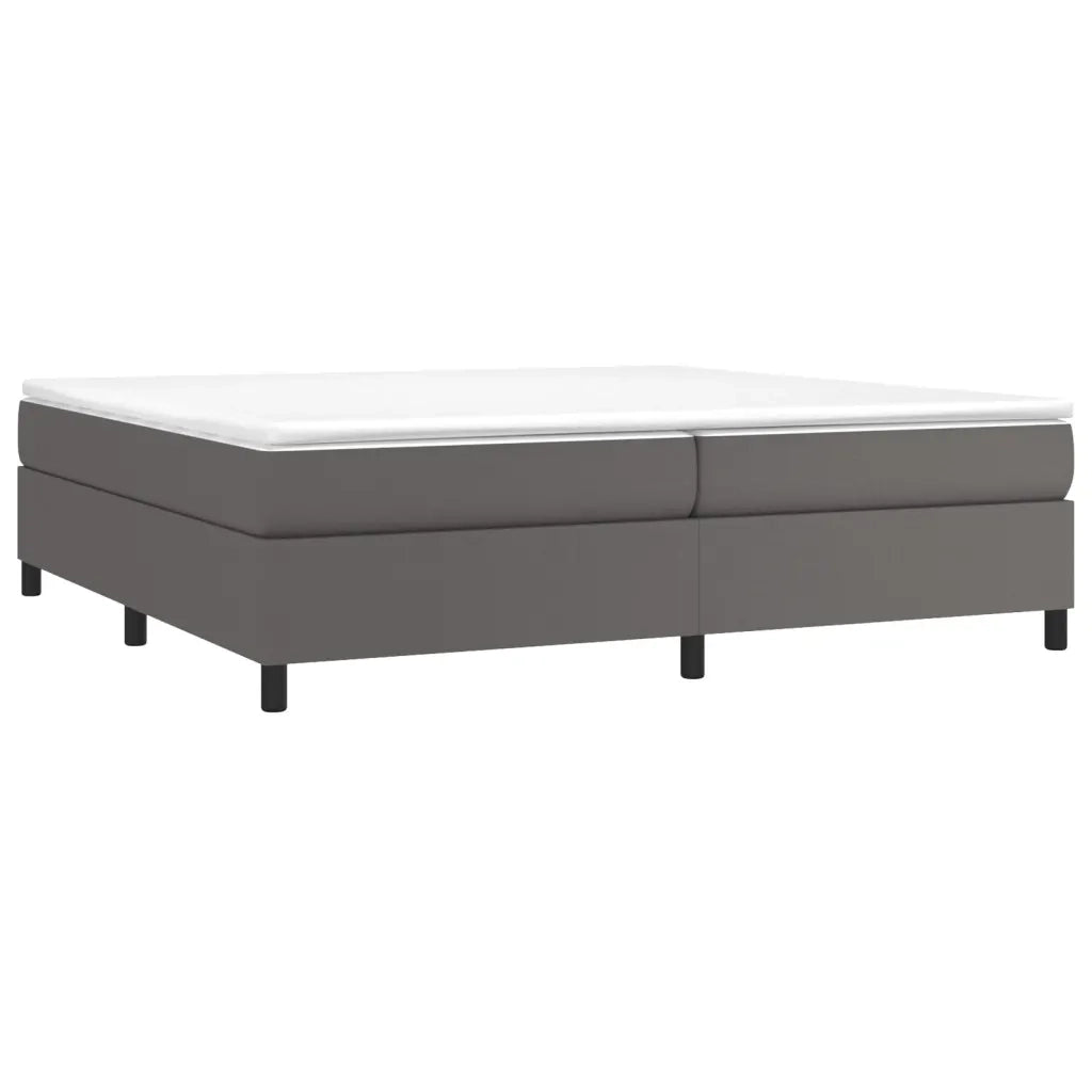 Struttura Letto a Rete a Molle Grigio 200x200 cm in Similpelle 3121069