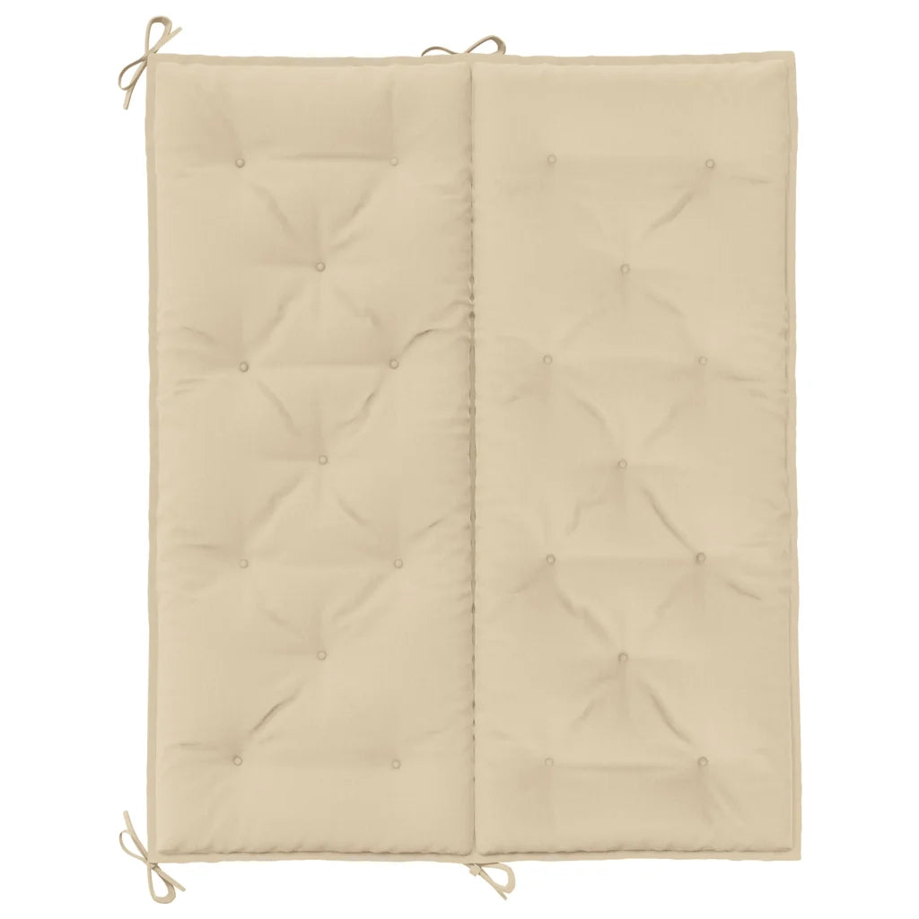 Cuscino per Panca Beige 120x(50+50)x7 cm in Tessuto Oxford
