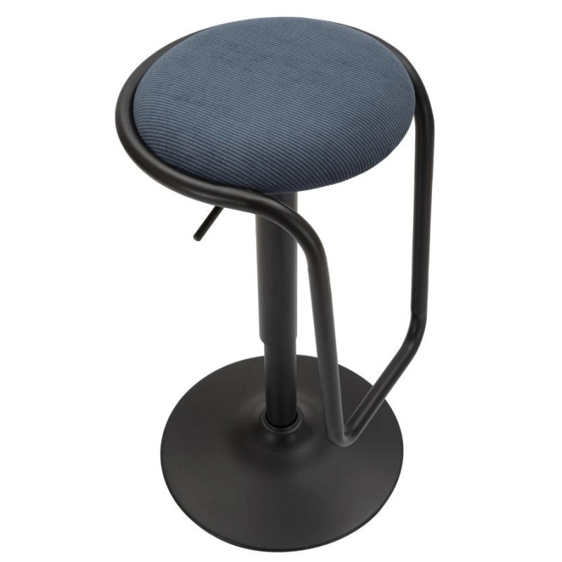 Sgabello Bar Destiny Navy cm ø 41x61-83
