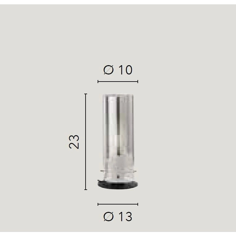 LAMPADA DA TAVOLO MAGIC E27 D.13XH23CM NERA/FUME'