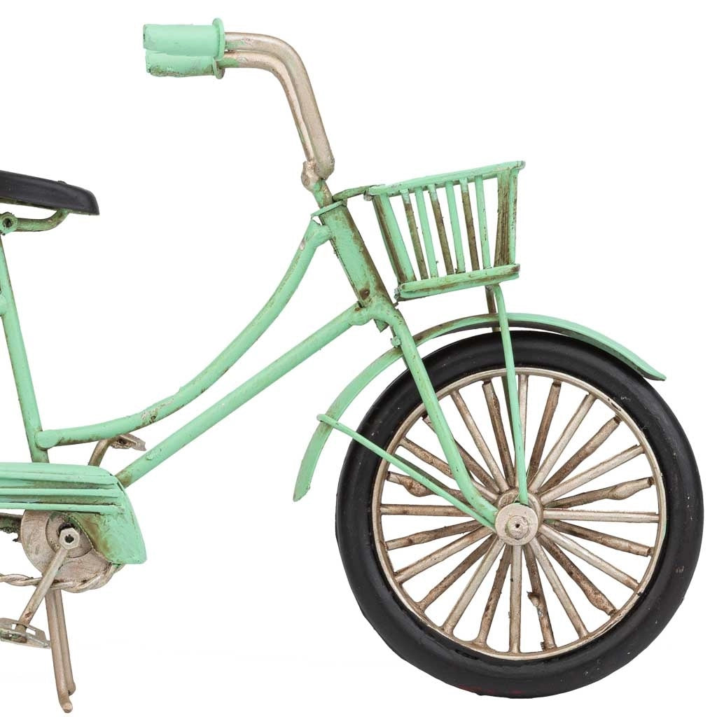 Bicicletta metallo verde 22x6,5x13h