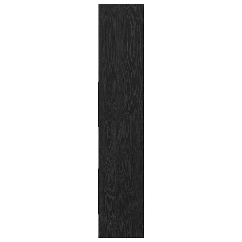 Armadio per Libri 5 livelli 60 x 35 x 180 cm Rovere Nero 875023