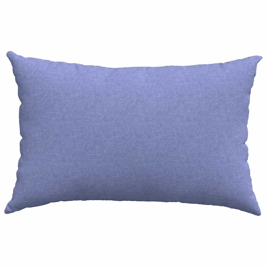 Cuscini da Divano 2 pz-Set di 2 Cuscini per Sofa Blu jeans 60 x 40 cm Tessuto