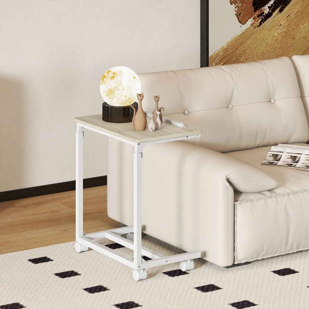 Scrivania regolabile con piano inclinabile ¨C Xylo ¨C legno rovere bianco 55x36x62.5-82.5cm