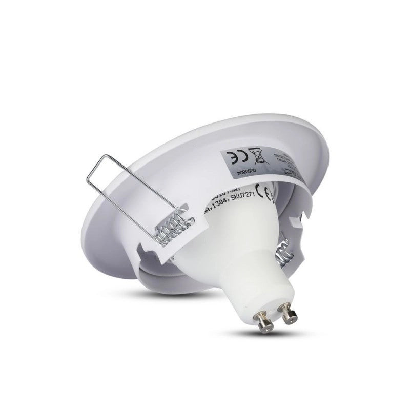 GU10 HOUSING rotondo mobile bianco