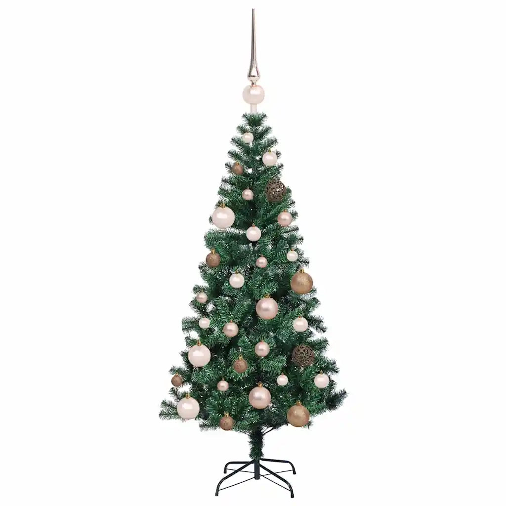 Albero di Natale artificiale con luci integrate Verde 120 cm 3396734