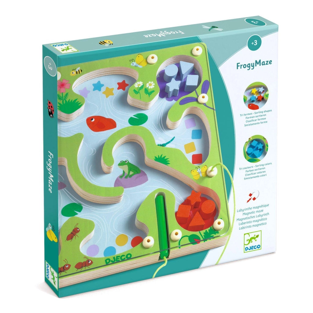 FrogyMaze,Labirinto magnetico in legno,