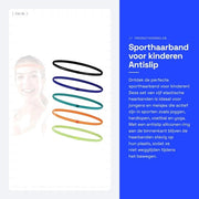 Banda antiscivolo per sport - 5 pezzi - Elastico, adatto per jogging/yoga