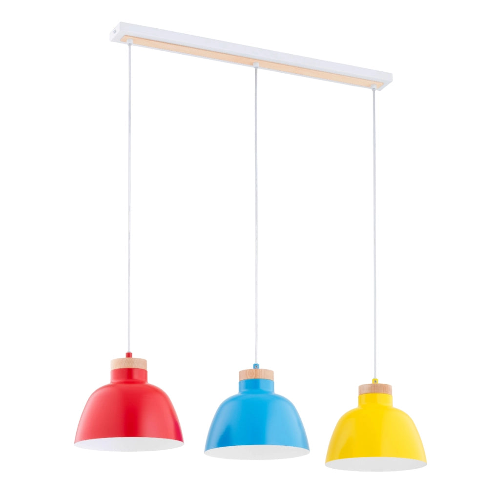 Lampada a sospensione loft Alfa Lorien 3xE27 multicolor