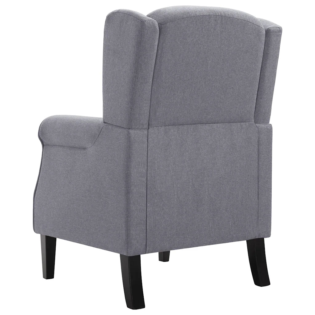Poltrona | Sedia Relax Grigio Scuro in Tessuto