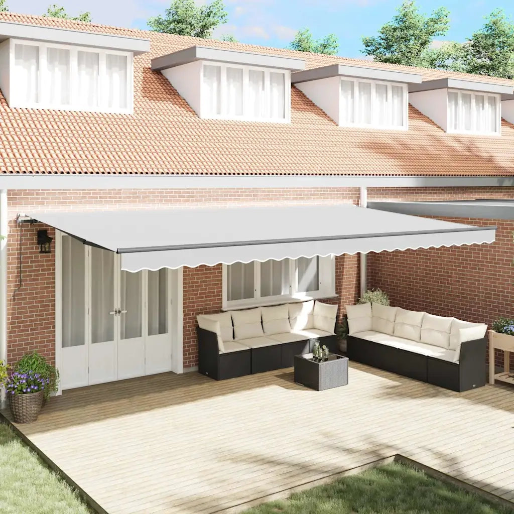 Tenda da Sole Antracite 6 × 3,5 m Metallo 313258