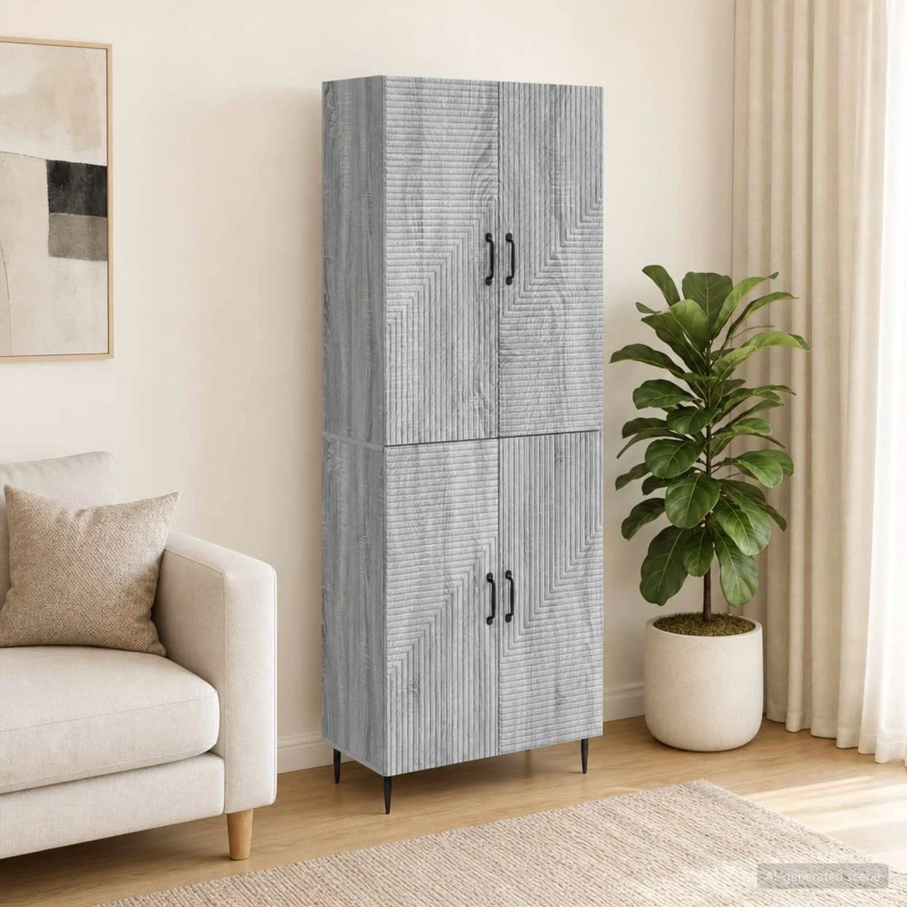 Set di armadi 2 pcs Sonoma grigio 66 x 34,5 x 89,5 cm 3416625