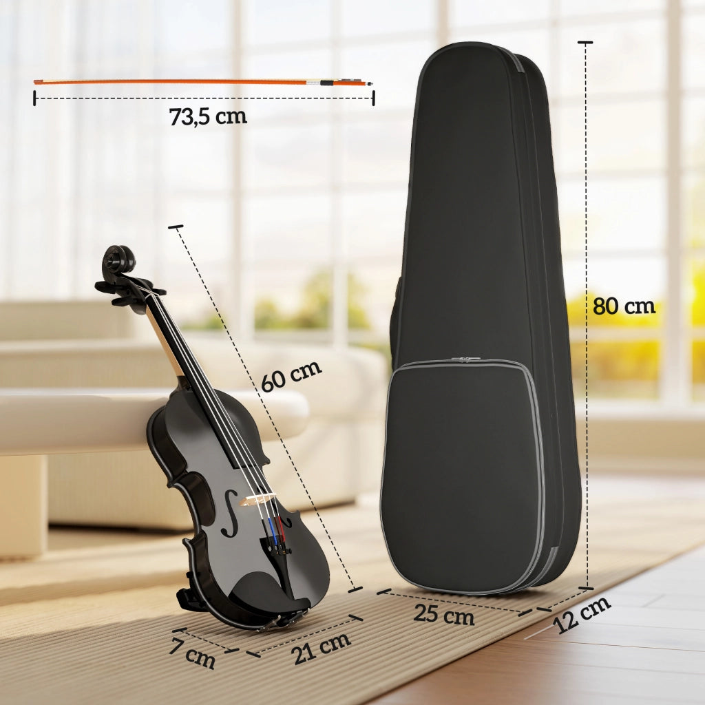 Violino 4/4 ¨C Minimal ¨C Nero con Custodia