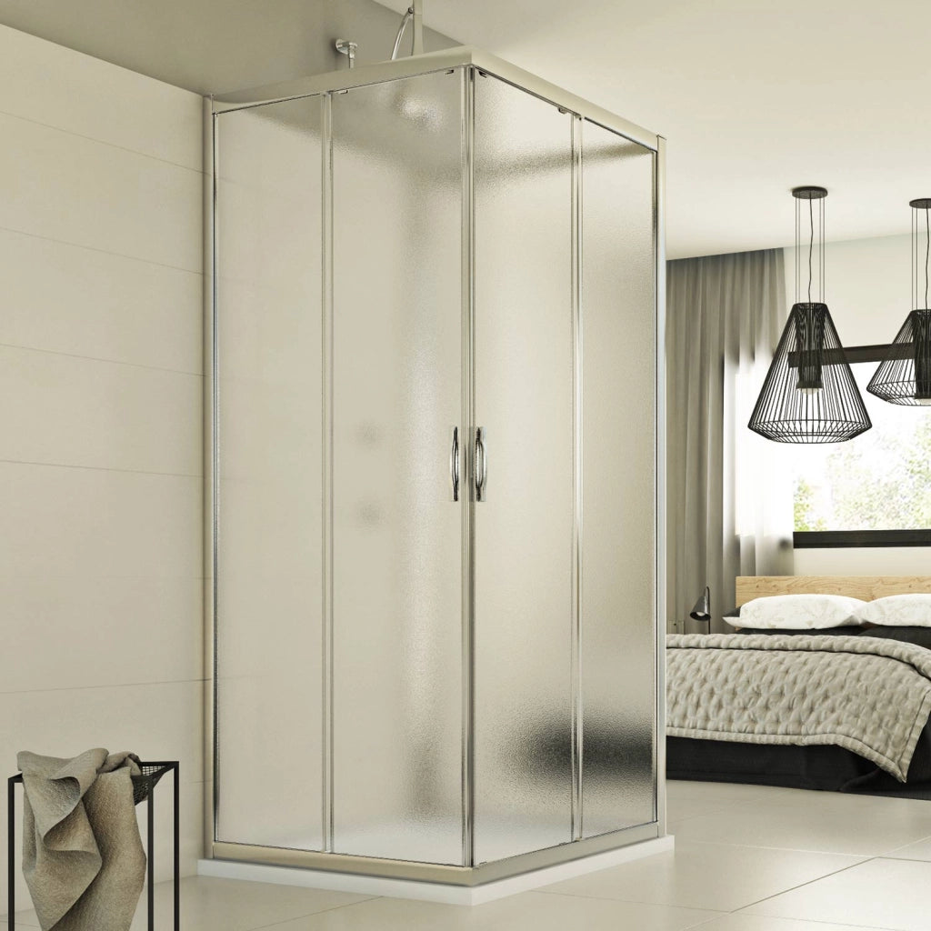 Box Doccia 3 lati 90x90x90 CM H198 stampato C mod. Evolution Trio