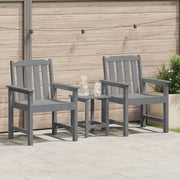 Sedia da pranzo da giardino 2 pcs Grigio chiaro HDPE 42006606