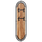 Appendiabiti da Parete con 4 Ganci 2pz Legno Massello Acacia 4013504