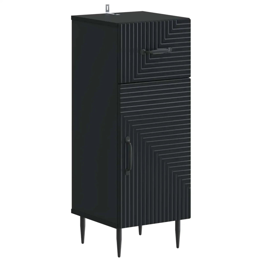 Set di Armadi da Bagno da 2 Pezzi HAARLEM Nero 3417694