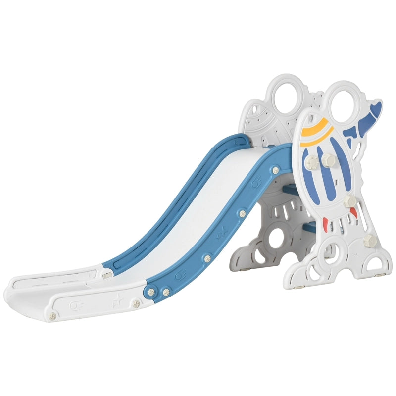 SCIVOLO per bambini a razzo 157 x 46,5 x 80 cm Blu in plastica