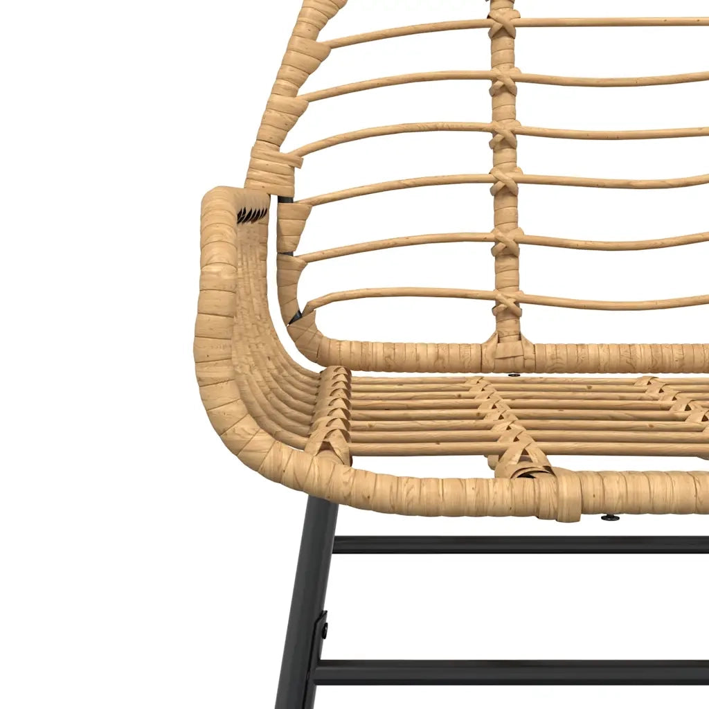 Set da Pranzo da Giardino 5pz Polyrattan Vetro 3334445