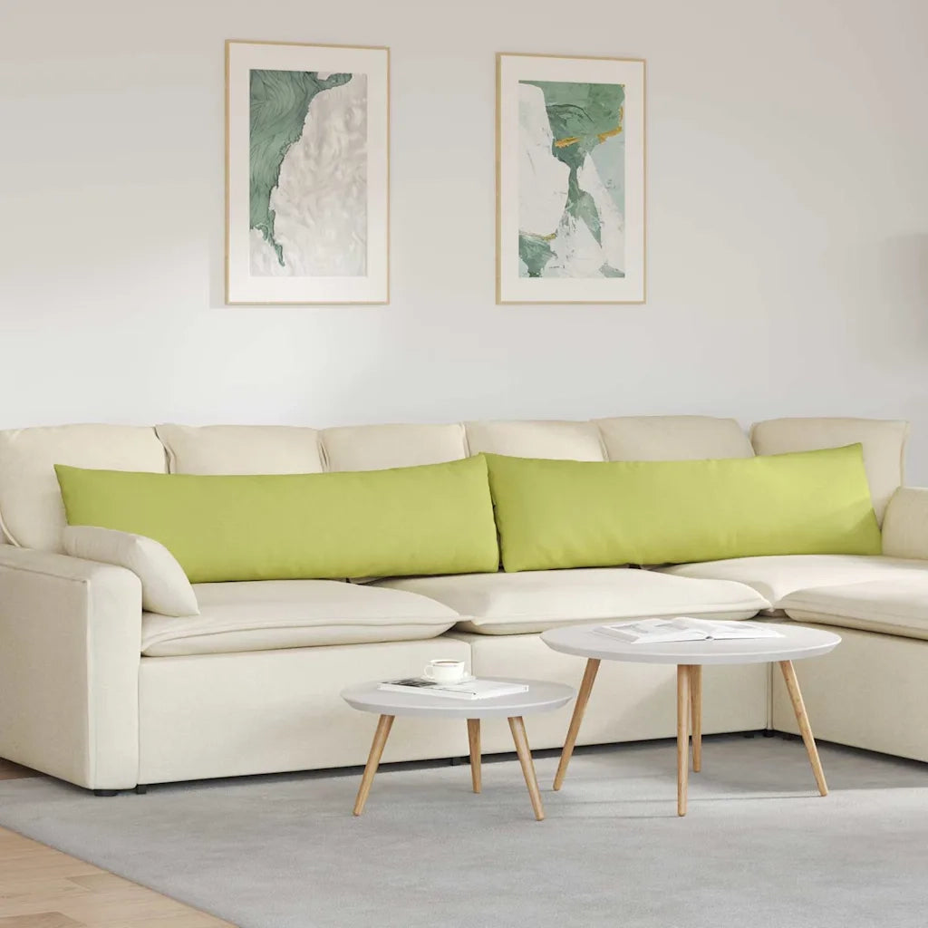 Cuscini da Divano 2 pcs Verde chiaro 145 x 40 cm Tessuto 42013835