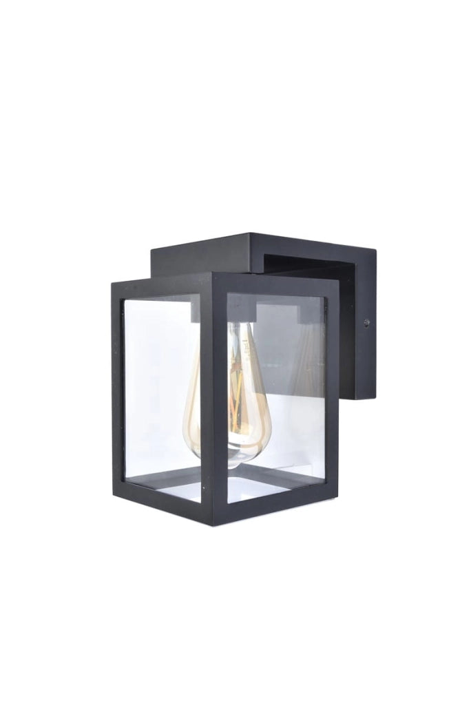 Applique da esterno SHIVA nera Lutec E27 IP44 alluminio