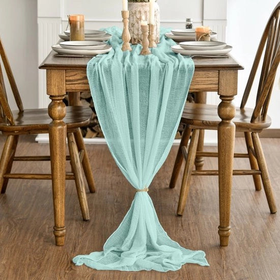 Tavolo di Festa in Menta Verde 80 x 300 cm - Decorazione da Tavola Riscattabile per Feste e Eventi Speciali