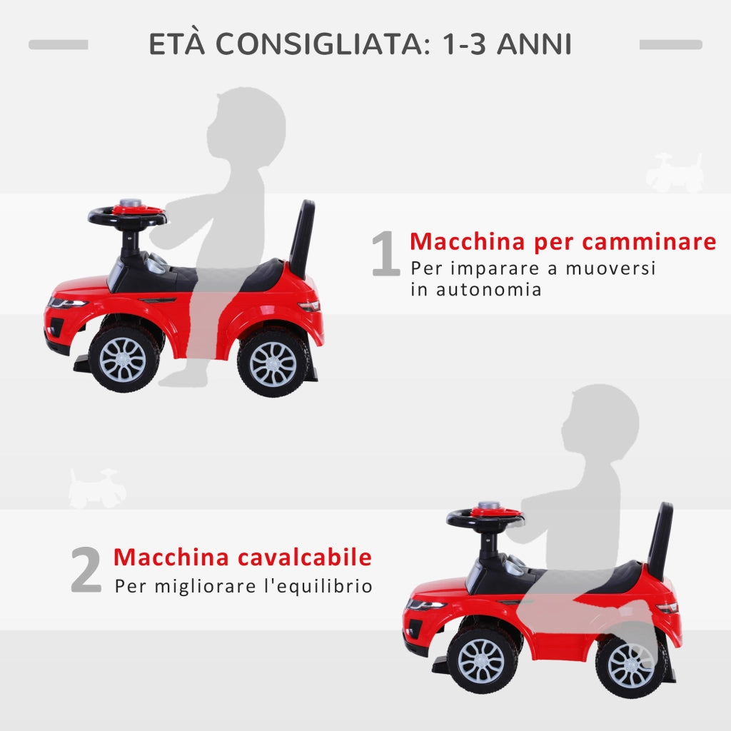 Macchina Cavalcabile per Bambini ¨C Minimal ¨C Rossa