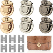 Set di Chiusura a Mano da 6 - Chiusure a Rotazione - Chiavi Metalliche - Duraturo e Resistente alla Corrosione - Adatto per Portafogli - Ideale per Progetti di Fai da Te - Tasslot