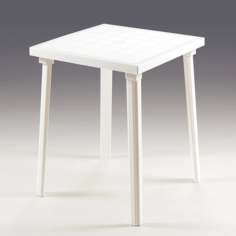 Tavolo Weekend Bianco da Esterno 80×80 cm