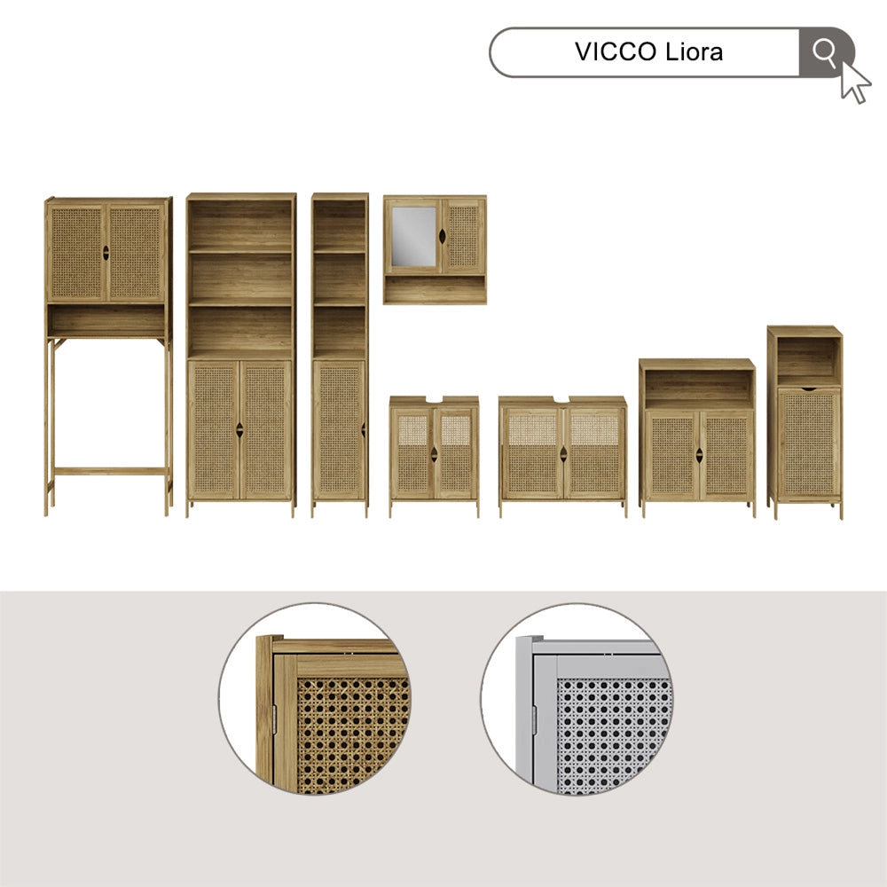 Vicco mobiletto bagno Bambù 60 x 80 cm