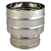 FUMAIOLO DOPPIA PARETE ANTIVENTO Ø 80/130 mm
