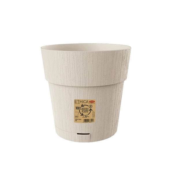 Vaso da Esterno Interno Ethica Colore Gesso 25 x 25 cm Stefanplast