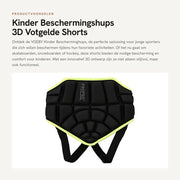 Shorts per Skate e Snowboard - Protezione 3D - Resistenti agli Impatti - Per Bambini - Materiale Leggero
