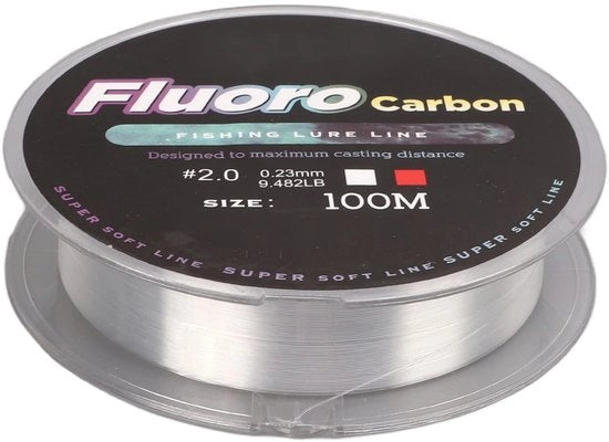 Lima per Pesca 100 m superresistente - Lina per Pesca in Nylon - Lina per Pesca a Monofilamento per Pescatori di Carpa - Lina per Pesca trasparente - Fila per Pesca argentata - Alta Visibilità