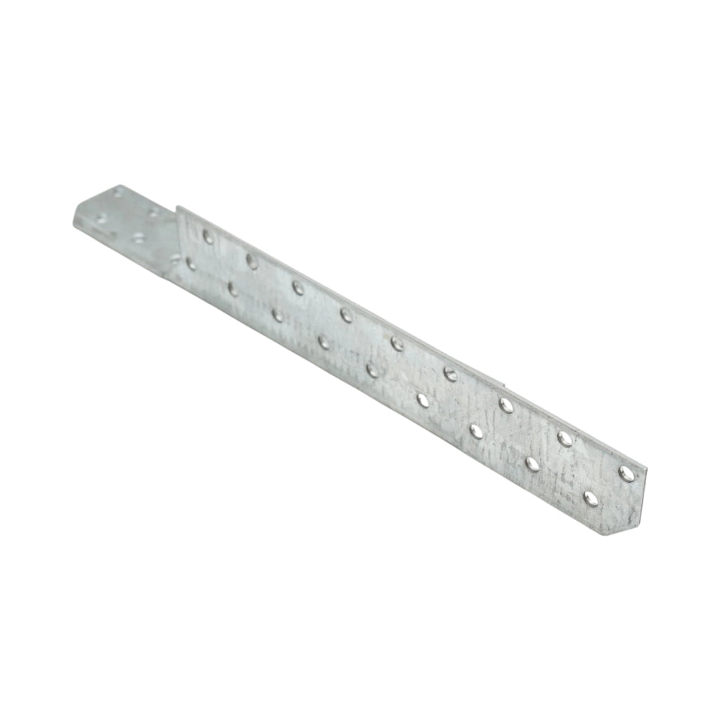 Ancoraggio per travetto sinistro 33x33x250mm, spessore 2mm, acciaio zincato