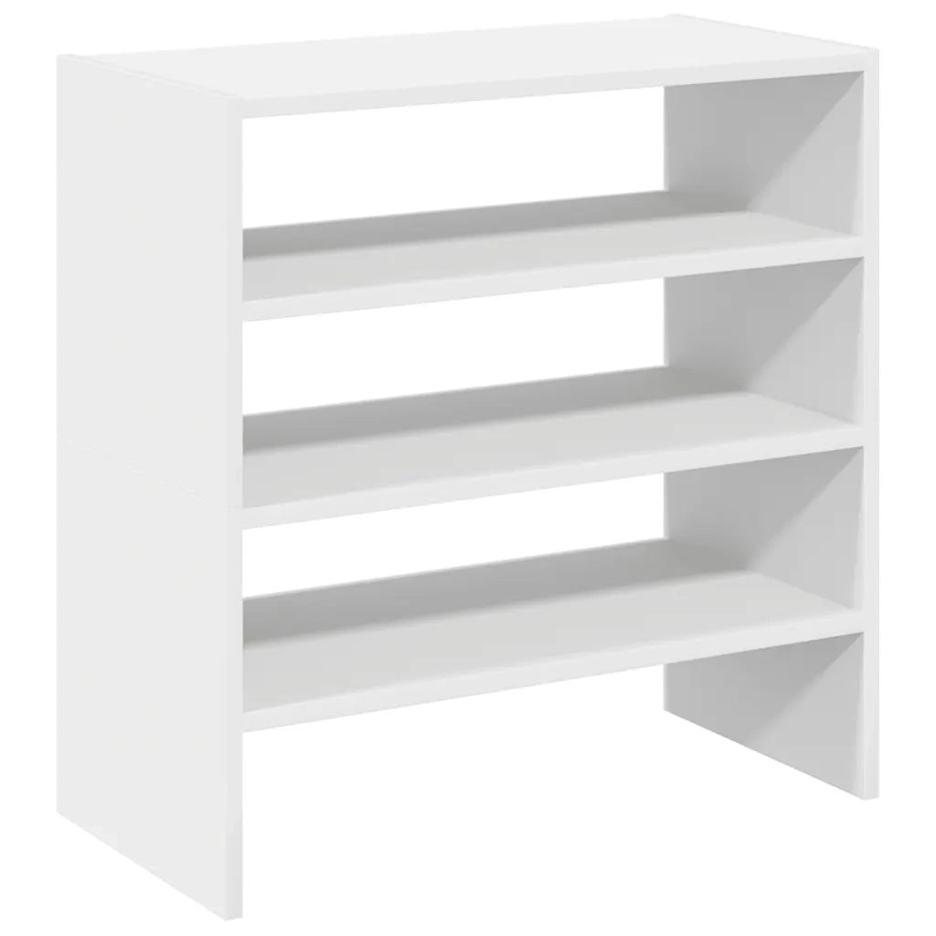 Scarpiere 2 pz Impilabili Bianche 60x30x30,5 cm 858858