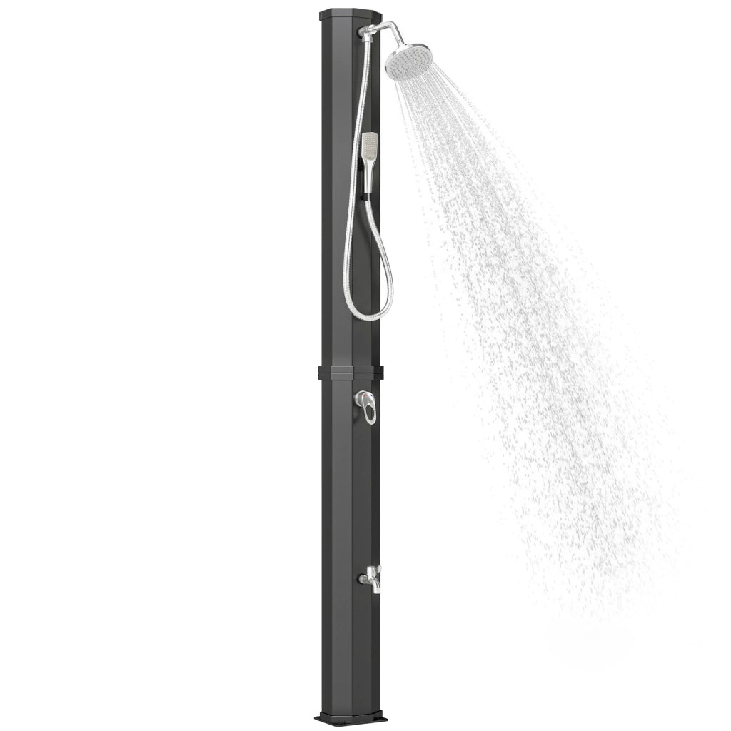 Doccia Solare da Giardino 60L ¨C Xylo ¨C 2 Soffioni Riscaldata Esterno