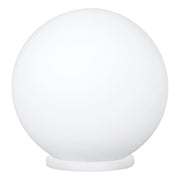 Lampada Da Tavolo Minimal Rondo Policarbonato Bianco 1 Luce E27