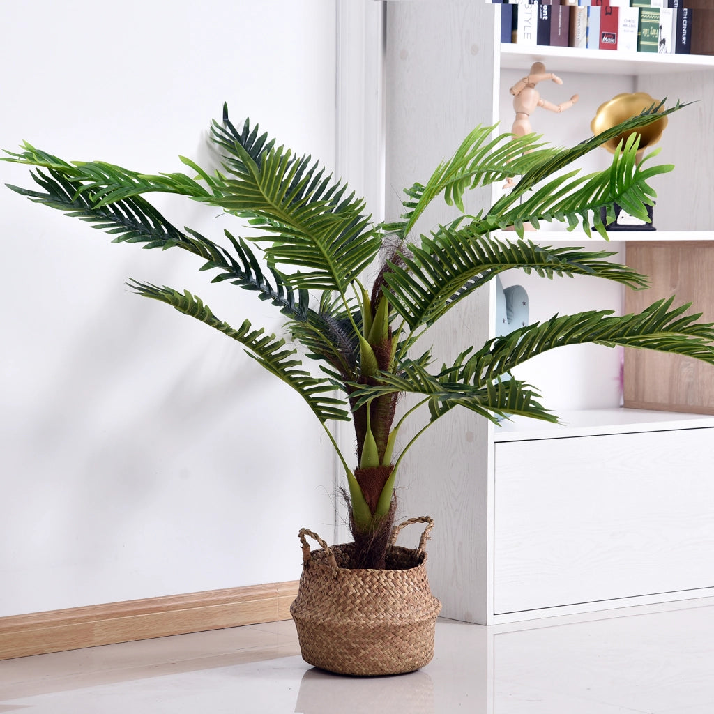 Palma Cycas Artificiale ¨C Minimal ¨C Verde 123cm con Vaso