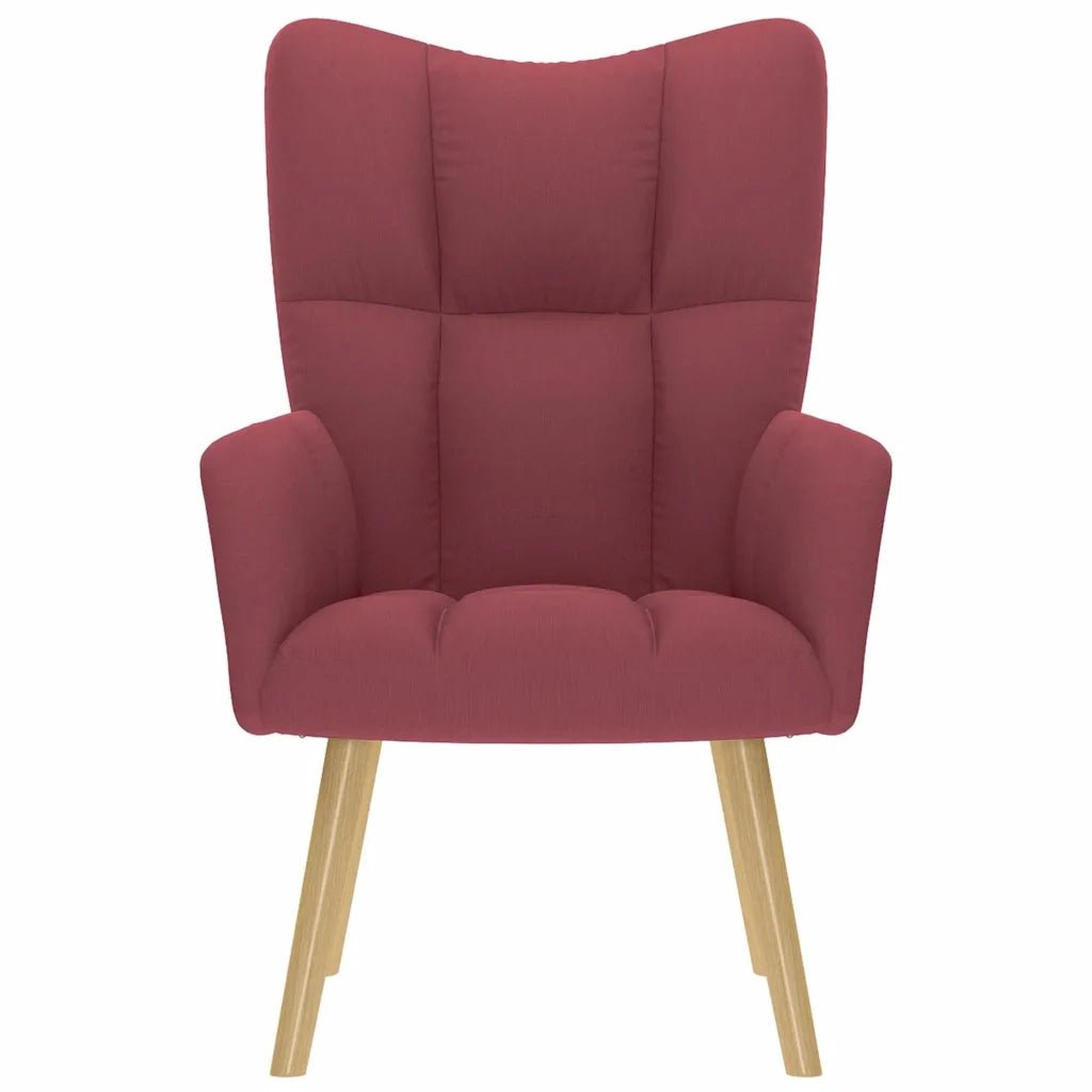 Sedia Relax Rosso Vino in Tessuto 4016770