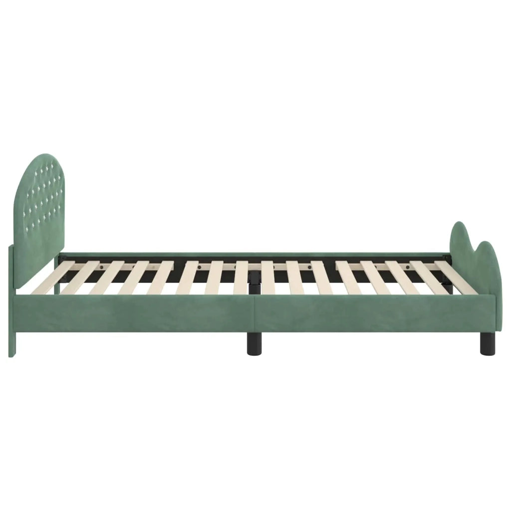 Struttura letto bambini con testata-Giroletto per bambini Verde Mare 90 x 190 cm 811696