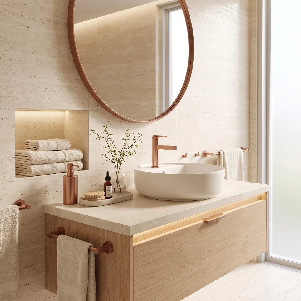 Rubinetto Da Bagno Rea Grace Brush Copper